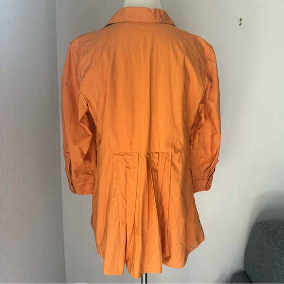 Marni Cotton Poplin Pleated Button-Up Shirt - Picture 6 of 8